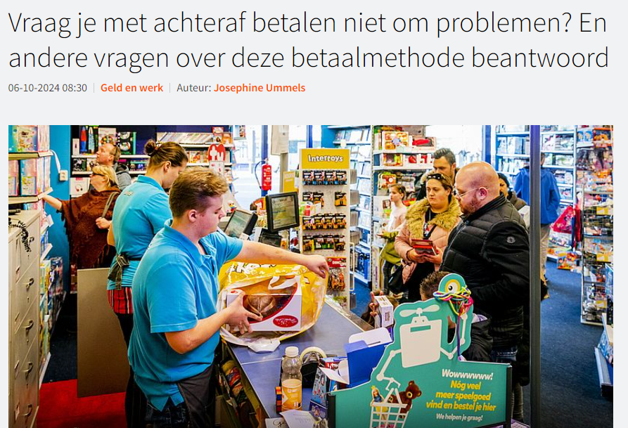 EenVandaag: Vraag je met achteraf betalen niet om problemen?