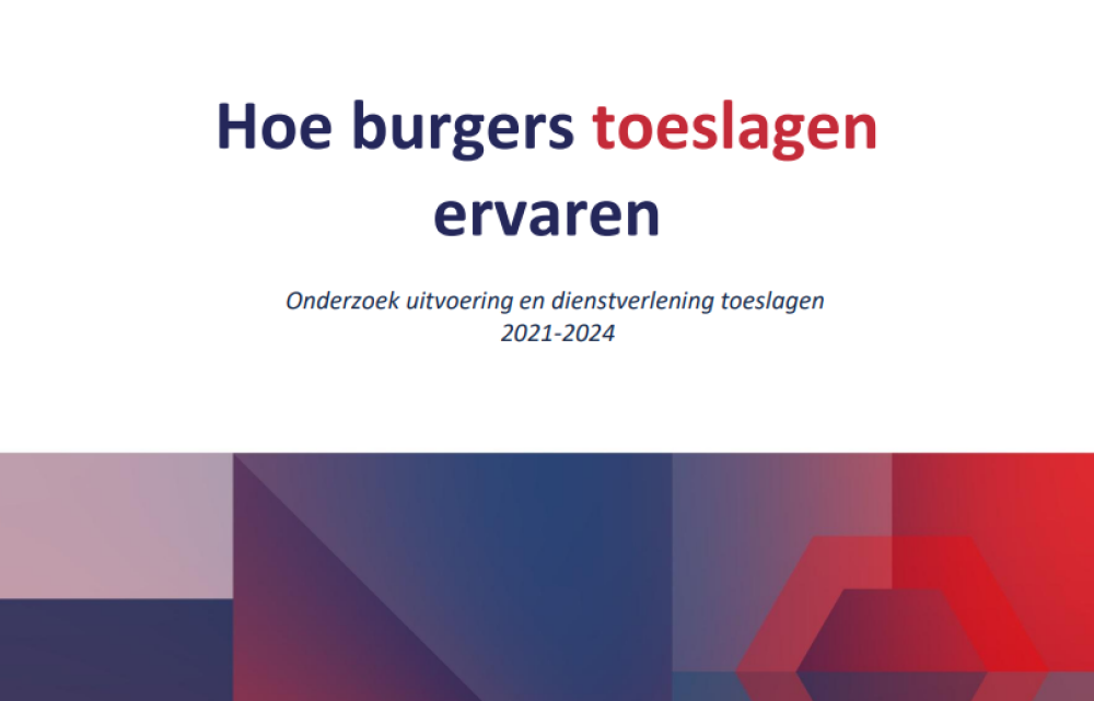Hoe burgers toeslagen ervaren
